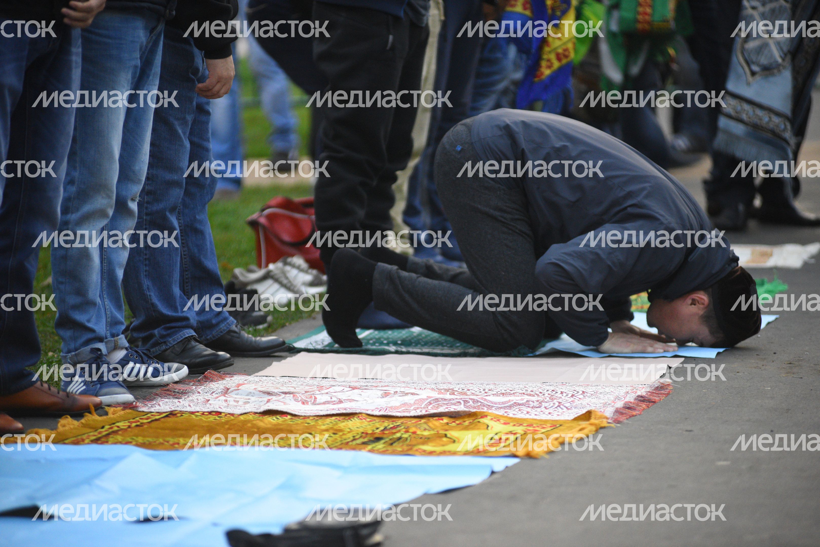 Празднование Курбан-Байрама в Москве