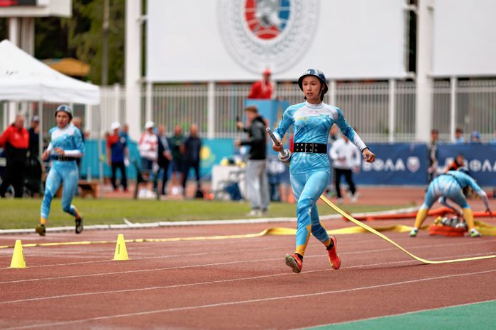 Женская сборная Казахстана завоевала бронзу в общем зачете на XI Чемпионате мира по пожарно-спасательному спорту