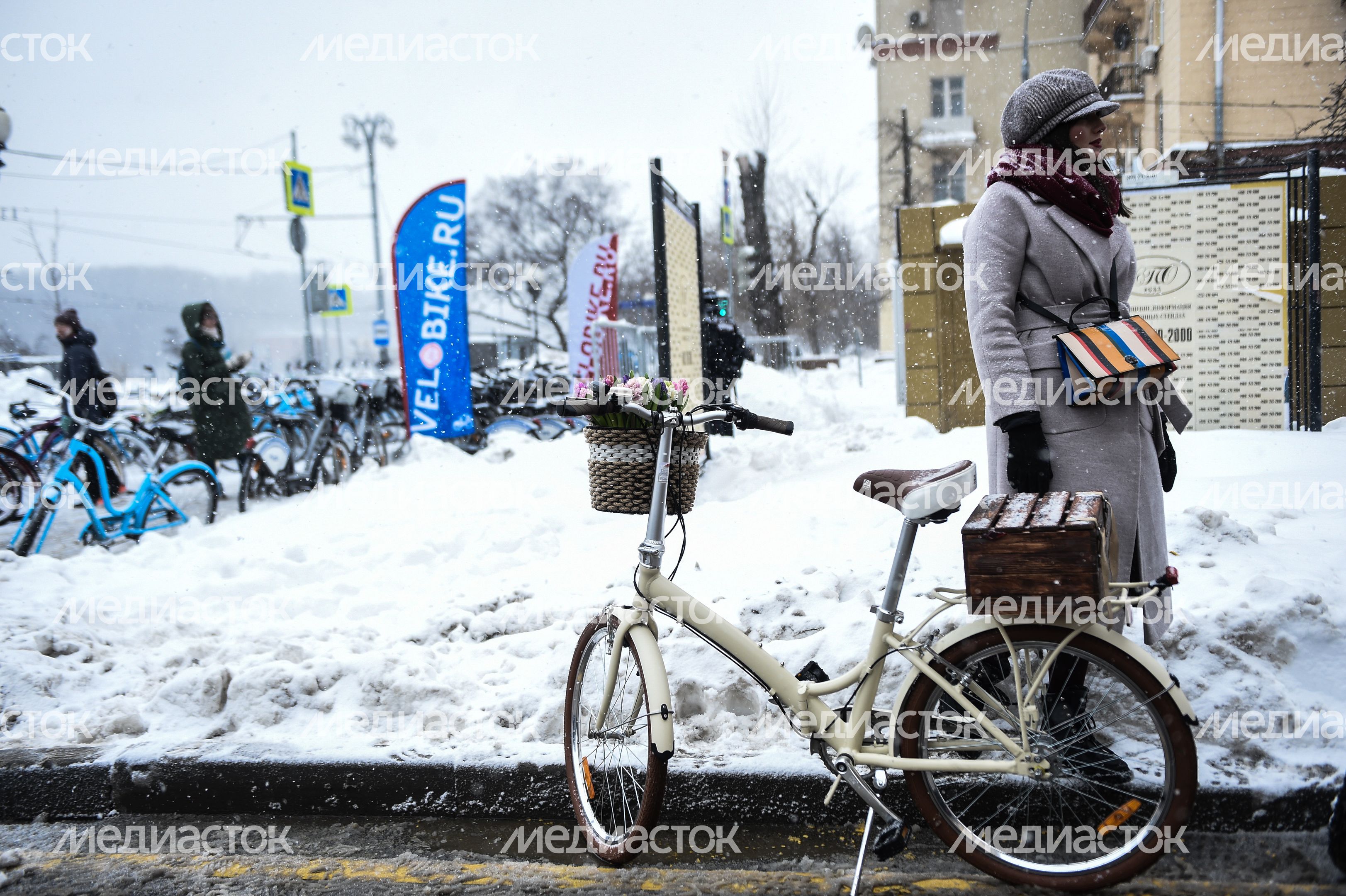 В Москве состоялся 4-й Зимний Велопарад