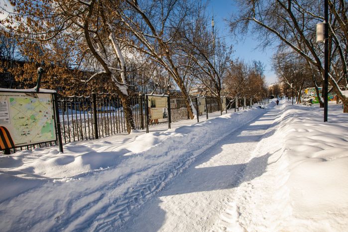 Мытищи. Парк Мира. Зима