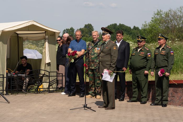 Перезахоронение солдат ВОВ в деревне Ельня