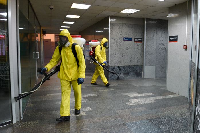 Дезинфекция Курского вокзала в Москве