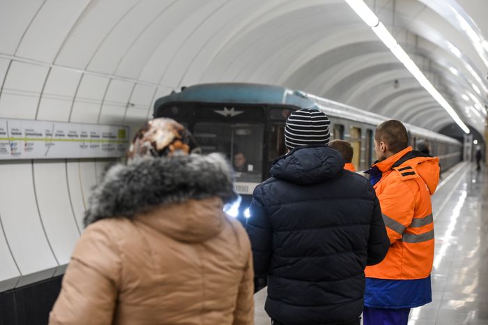 Подтопление станции метро Окружная на севере Москвы