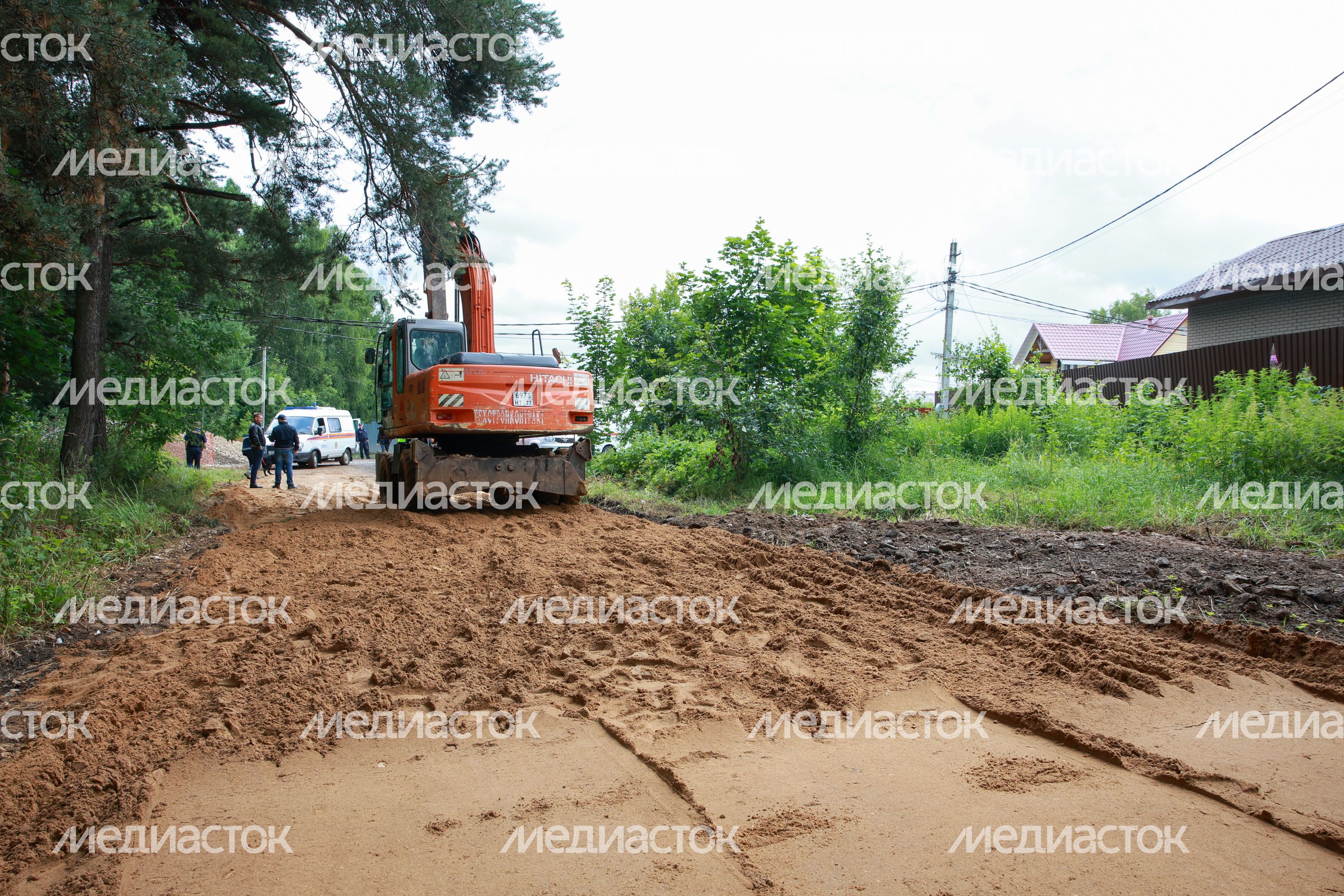 Ремонт грунтовой дороги на ул. Колхозной в Дедовске