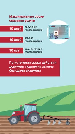 Документ на право управления трактором