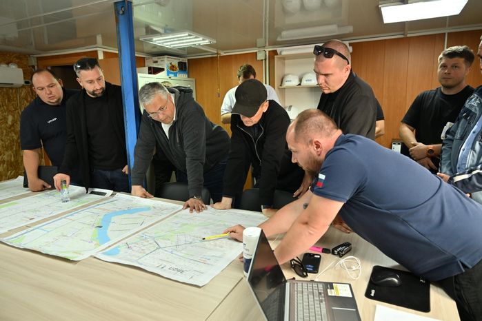 Министр ЖКХ Подмосковья Кирилл Григорьев проверил ход работ на объектах водоснабжения и водоотведения в Пушкинском