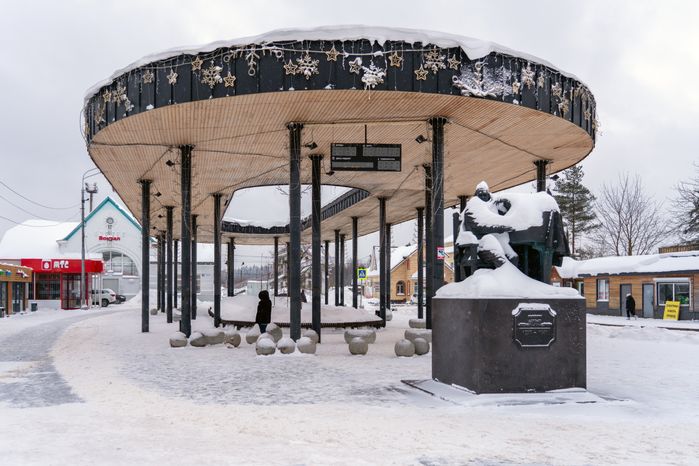 Зимние виды поселка Шаховская