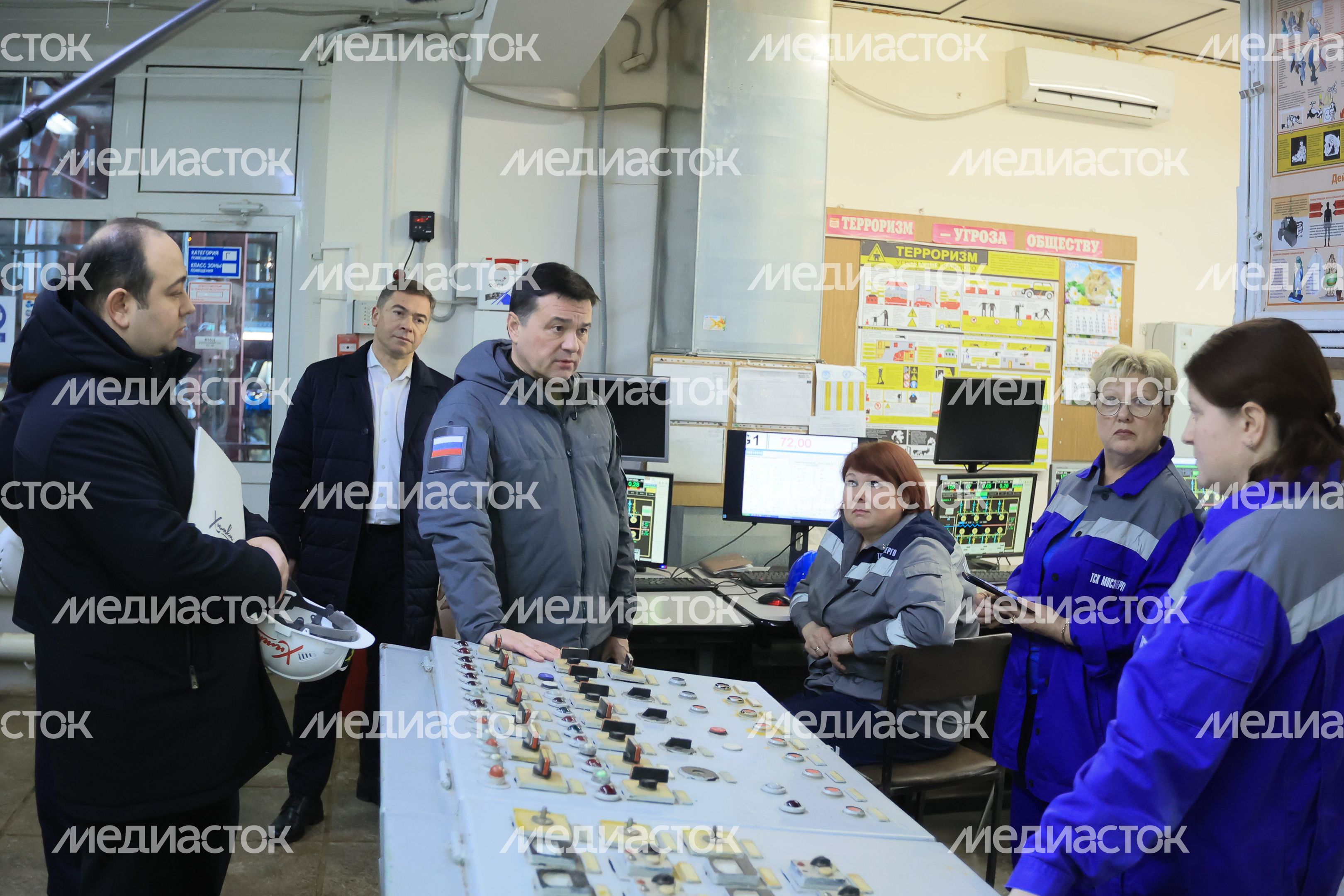 Посещение губернатором Подмосковья мкр. Новые Химки