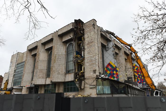 Снос кинотеатра «Соловей» в Москве