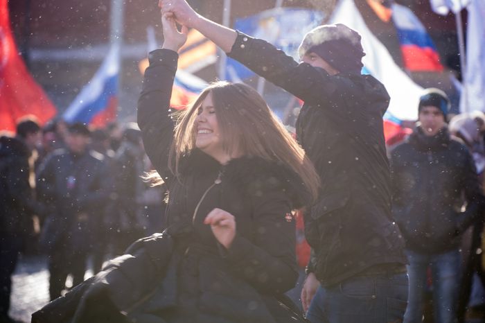 Митинг-концерт «Мы вместе» на Васильевском спуске