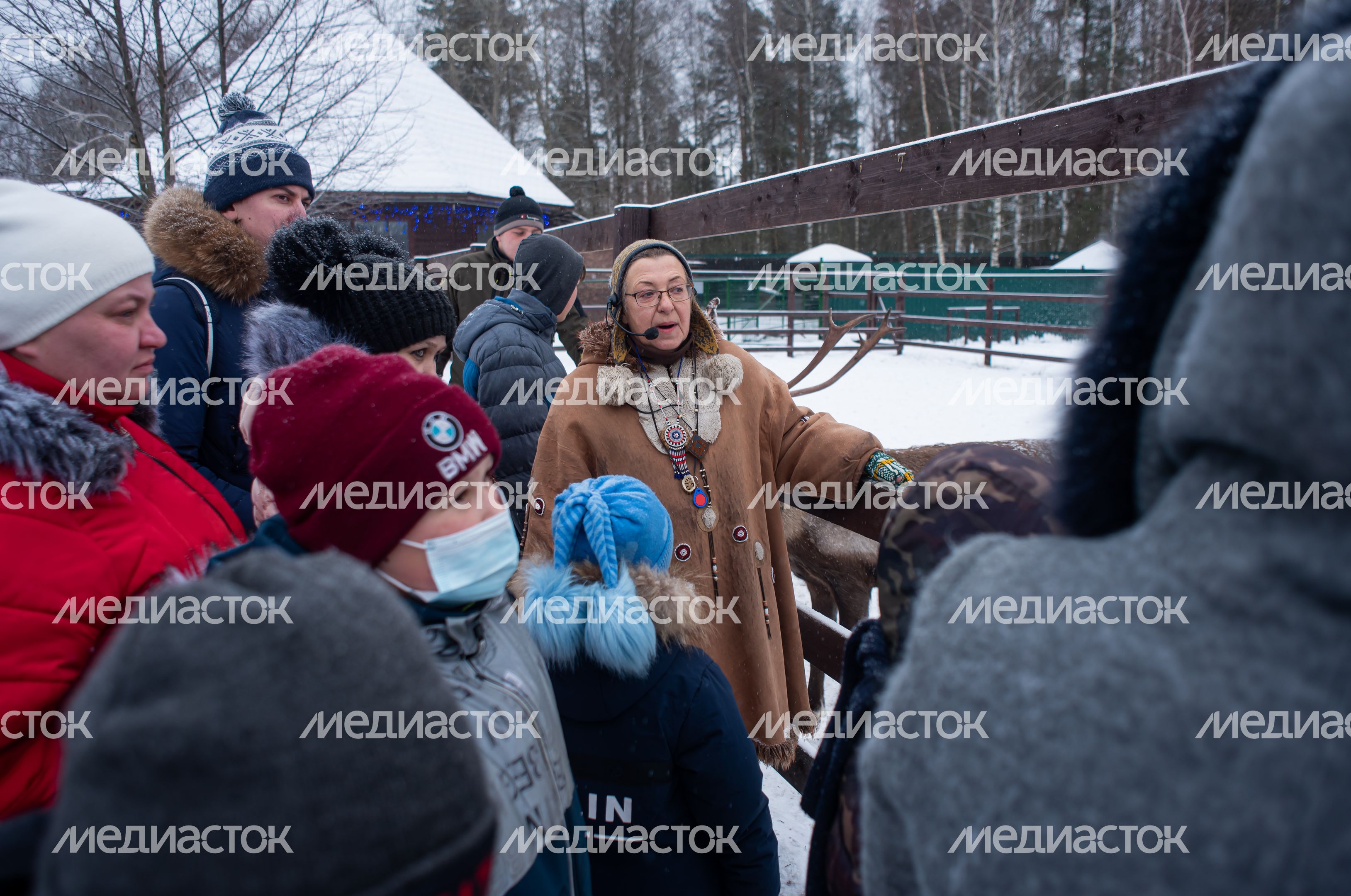 Зимние виды фермы «Северный олень» в деревне Анциферово Зимние виды фермы «Северный олень» в деревне Анциферово