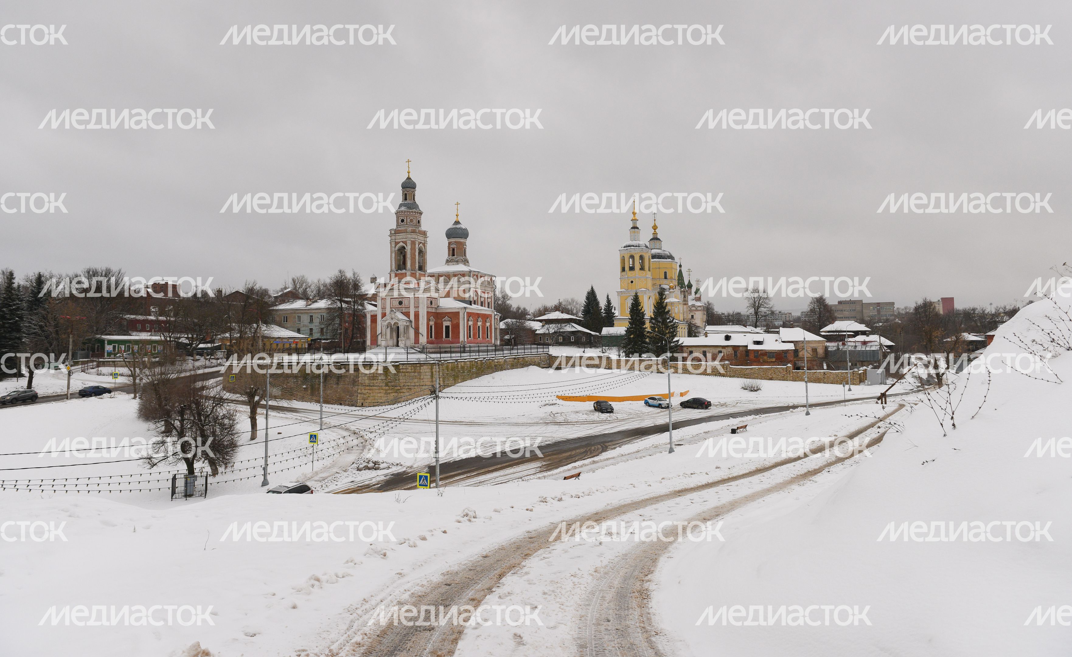 Виды города Серпухов зимой
