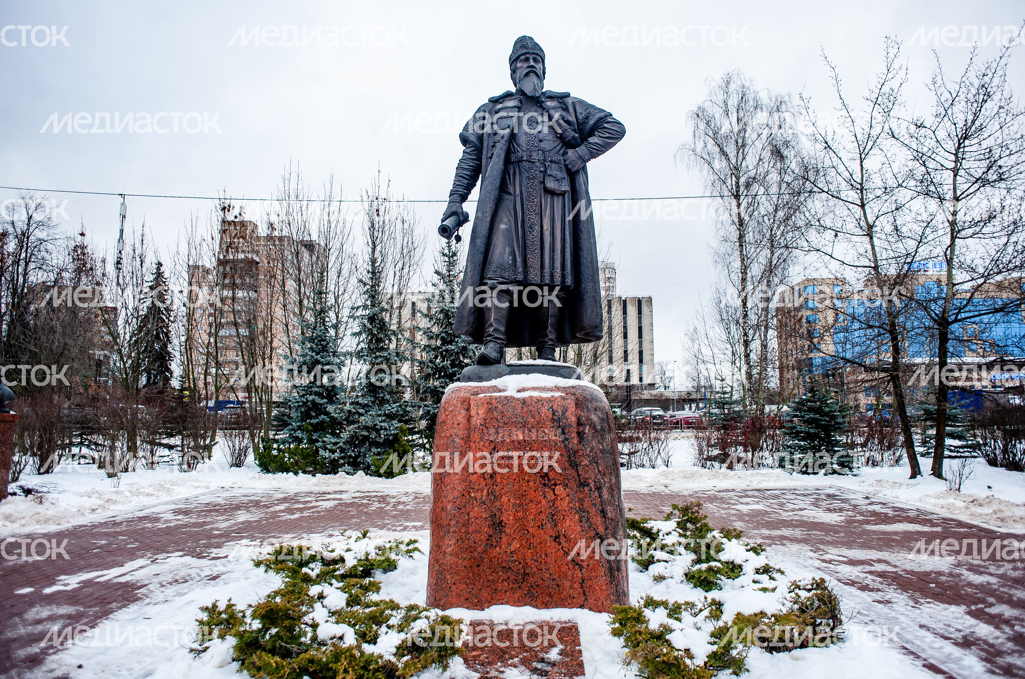 Зимние виды города Одинцово