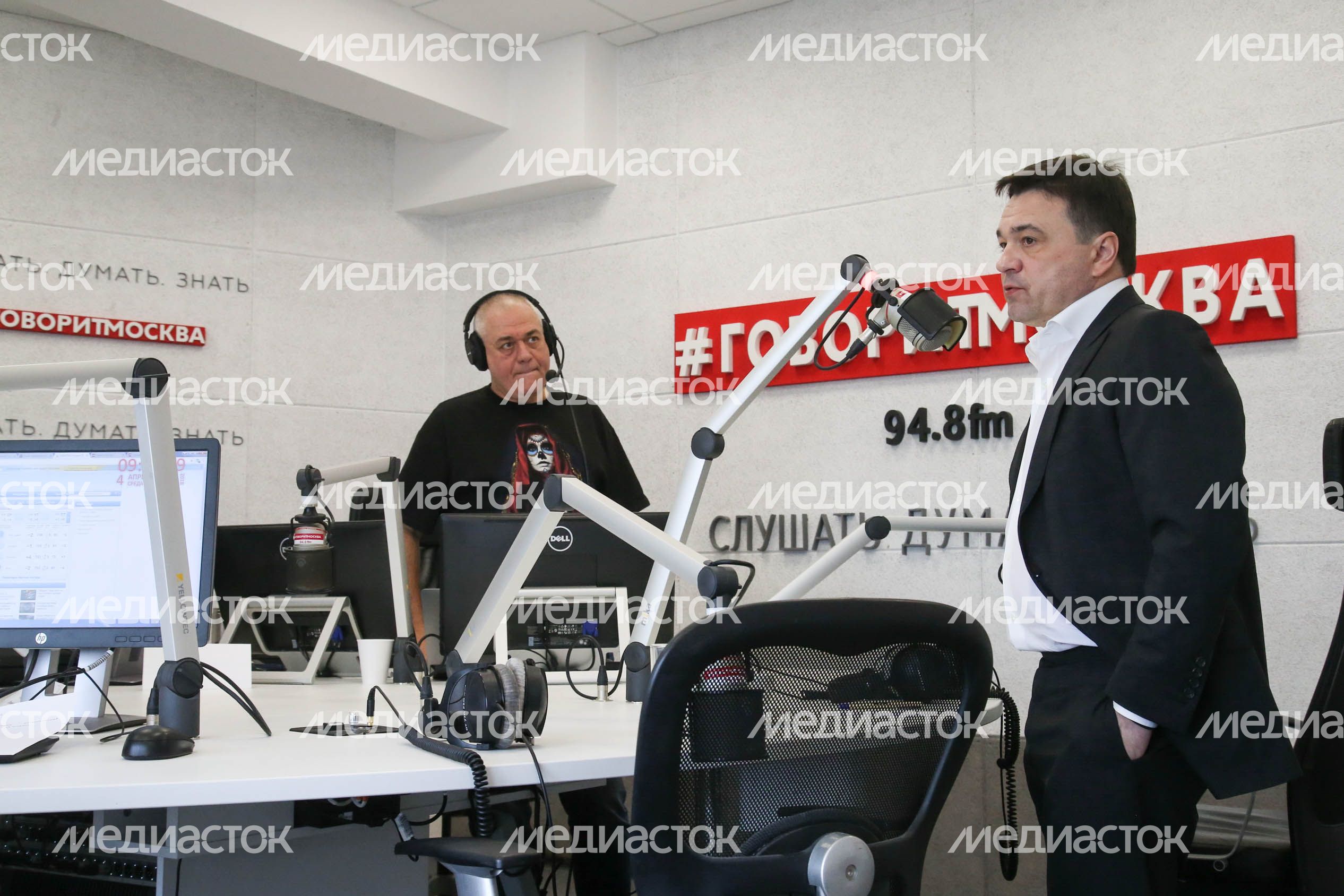 Прямой эфир с губернатором Подмосковья на радиостанции «Говорит Москва»