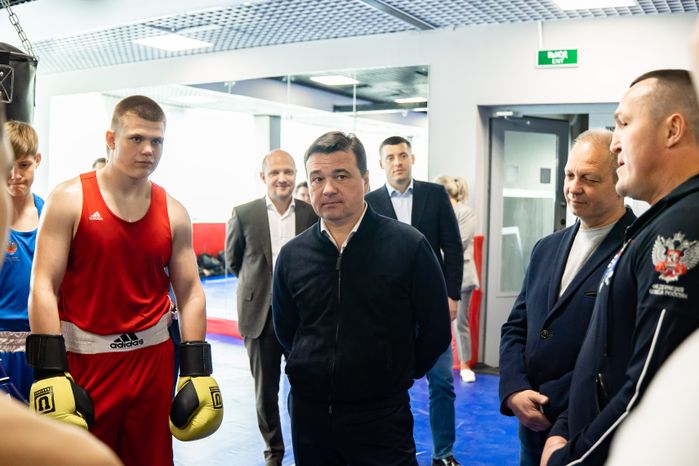 Посещение дворца спорта в Чехове Губернатором Подмосковья