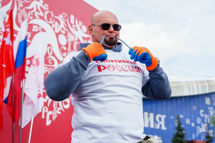 Богатыри на международной выставке-форуме "Россия"