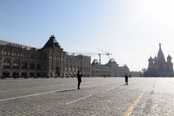 Москва во время режима повышенной готовности из-за угрозы распространения коронавируса