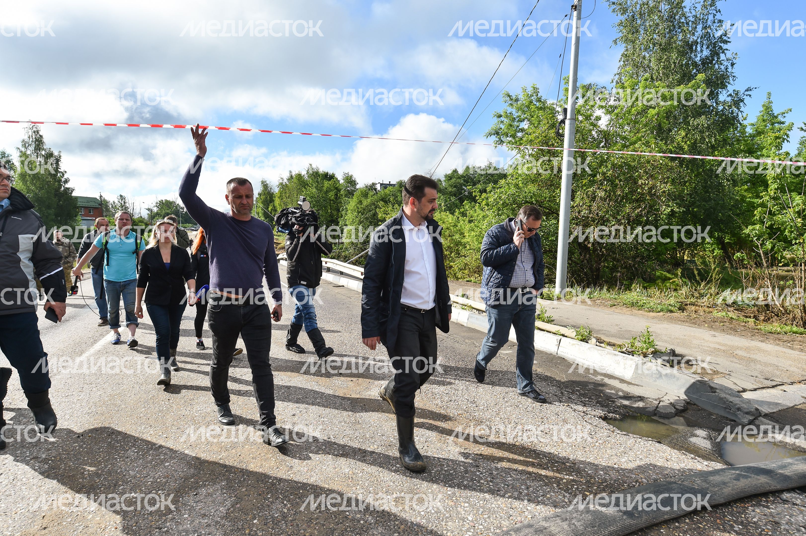 Последствия прорыва дамбы в Рузе Последствия прорыва дамбы в Рузе