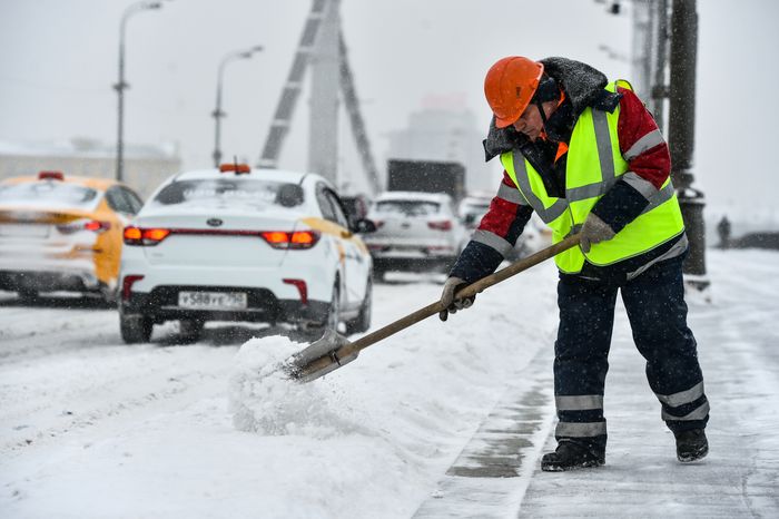 Снегопад в Москве
