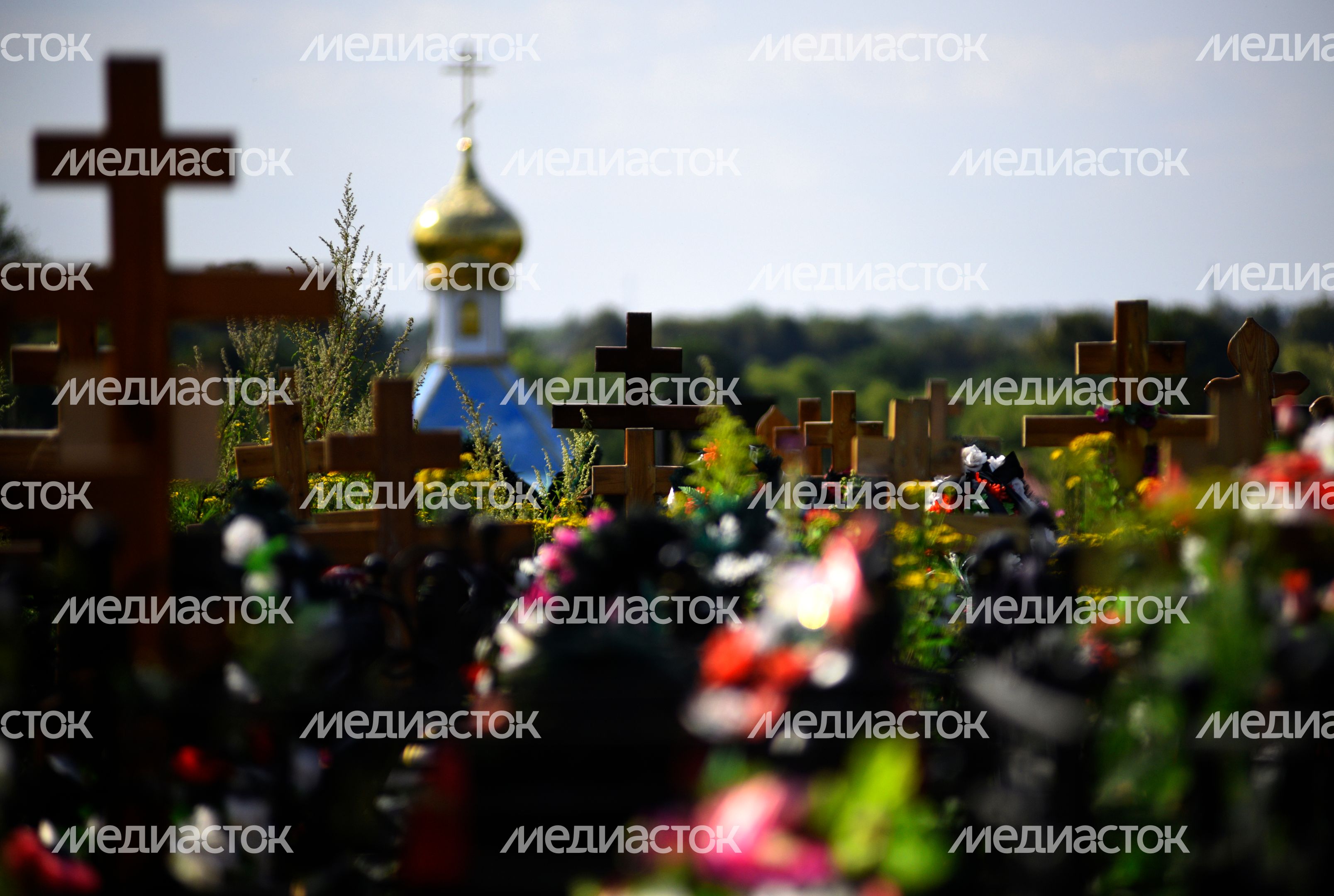 Кладбище в деревне Поповка Троицкого административного округа