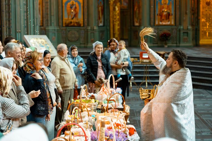 Пасха в Главном храме ВС РФ в Одинцовском округе