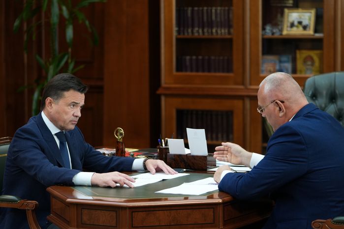 Андрей Воробьев встретился с главой Талдомского городского округа