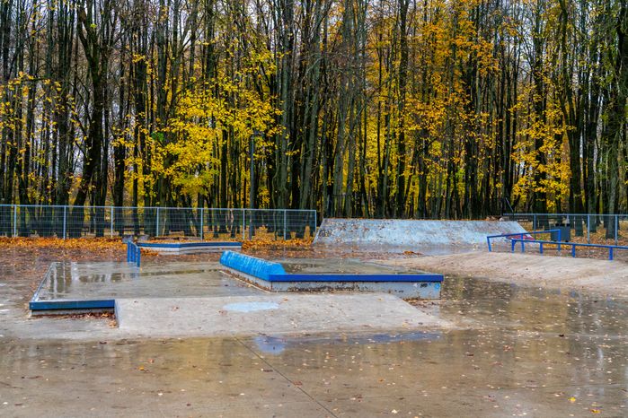 Городской парк культуры и отдыха Солнечногорска осенью