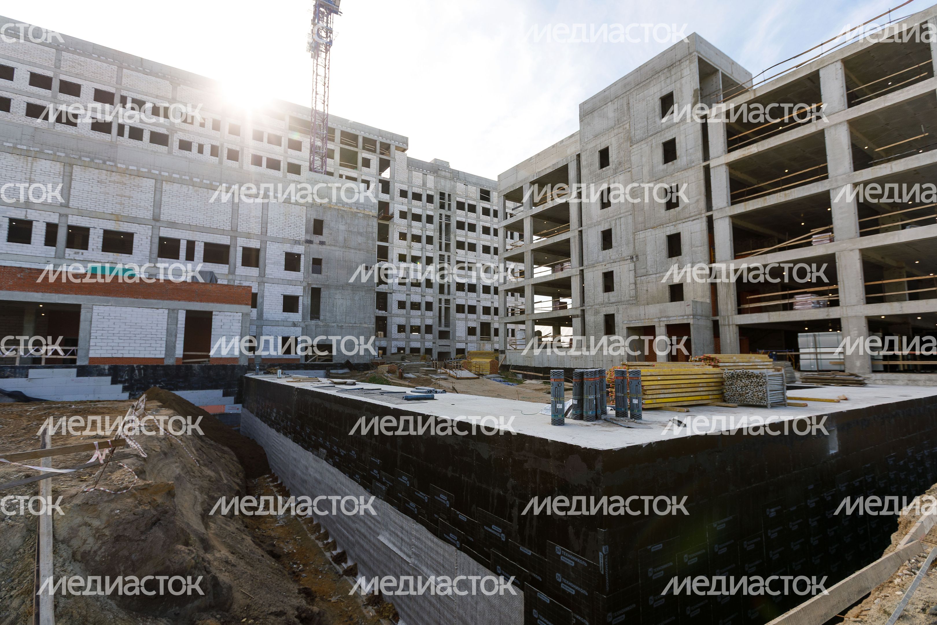 Строительство Центральной районной больницы в Балашихе 2025