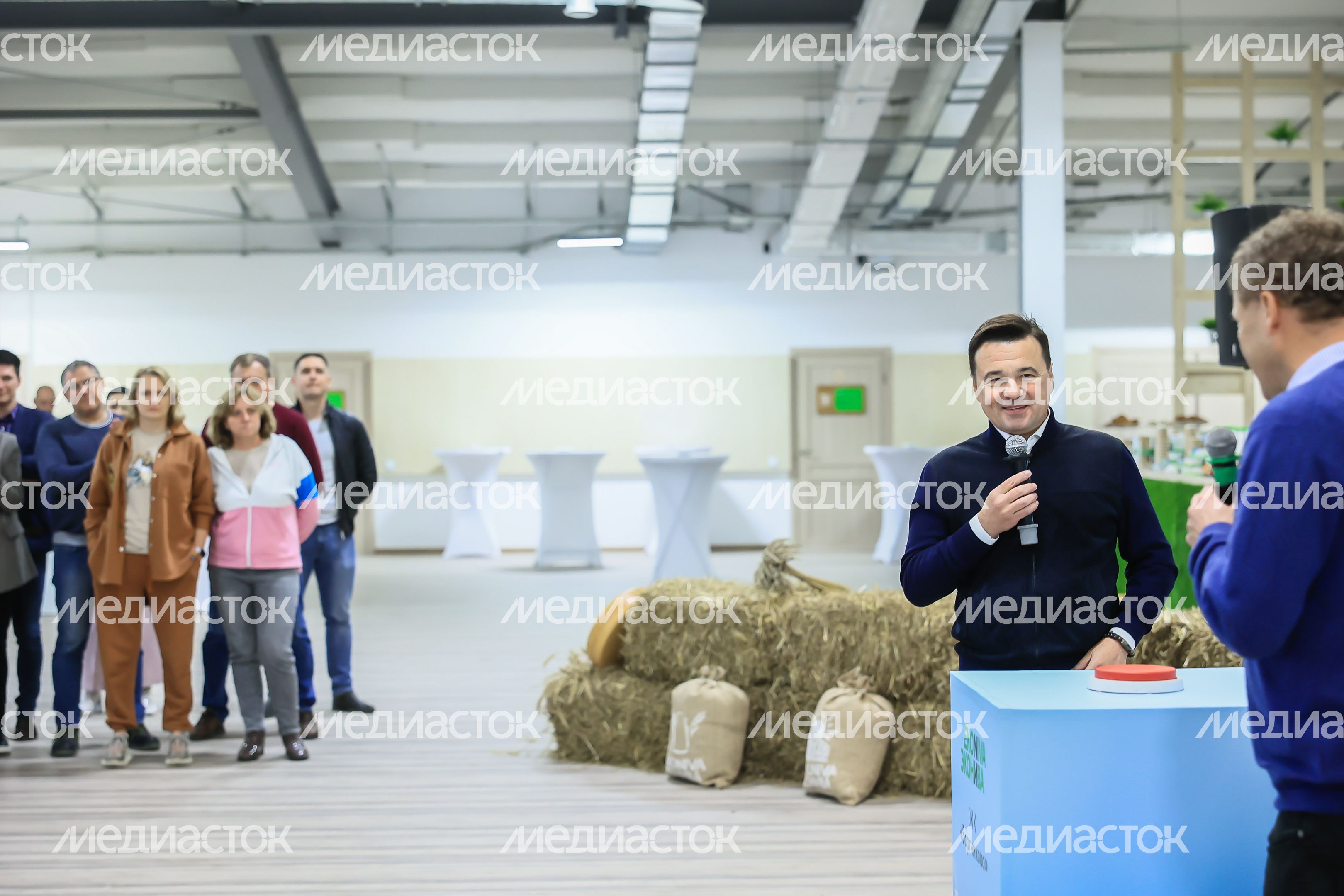 Открытие животноводческего комплекса «Бортниково» в Ступино Губернатором Подмосковья
