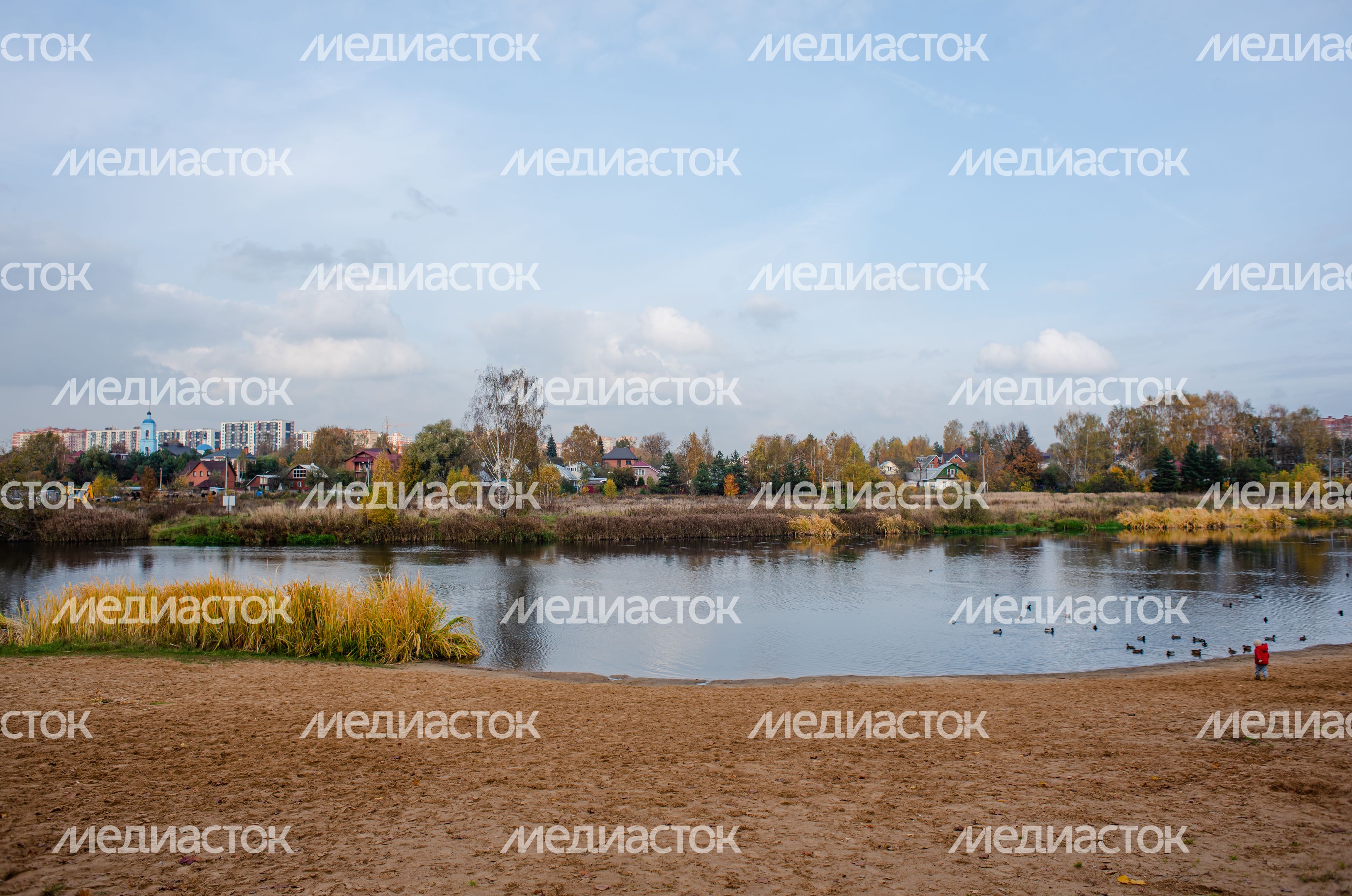 Осенние виды Городского парка в Щёлково