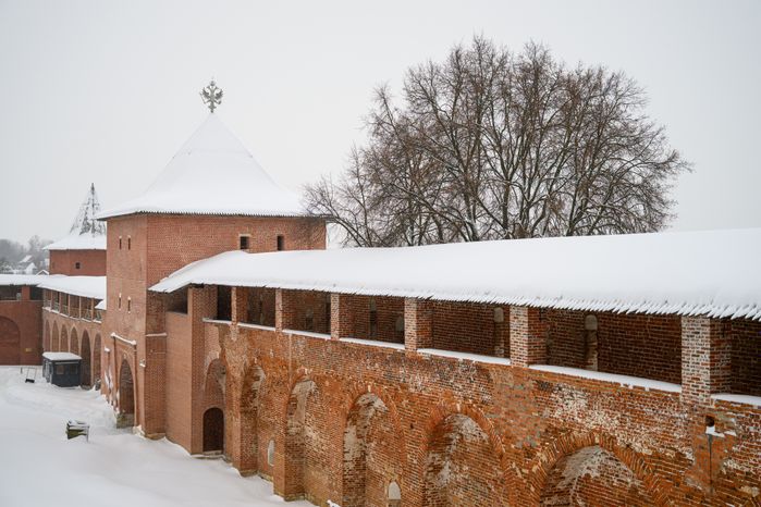 Зарайский кремль зимой