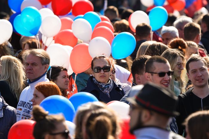 Первомайская демонстрация на Красной площади