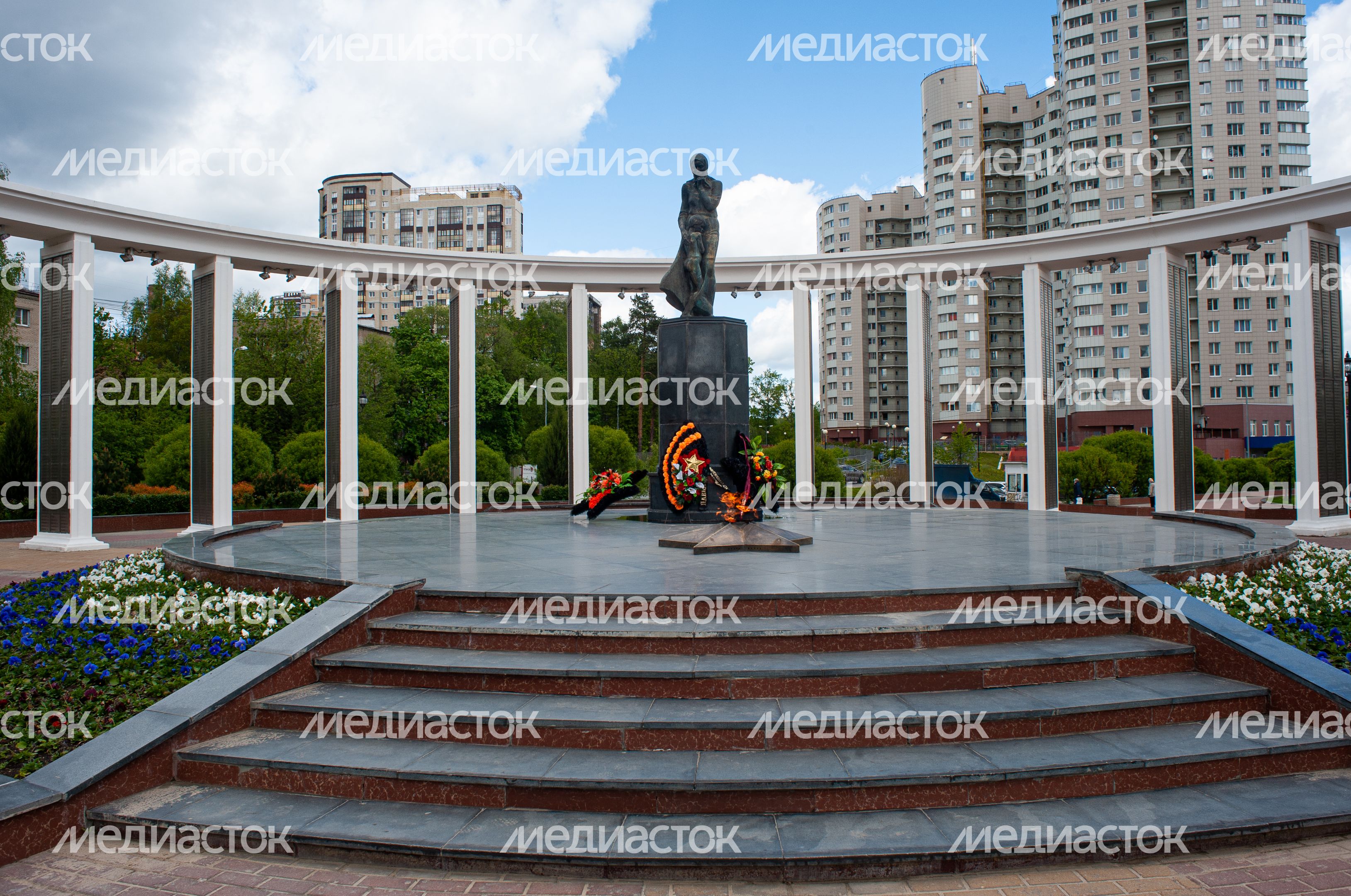 Весенние виды города Пушкино