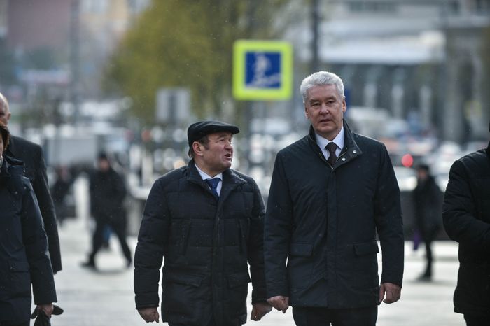 Посадка лип на Тверской улице