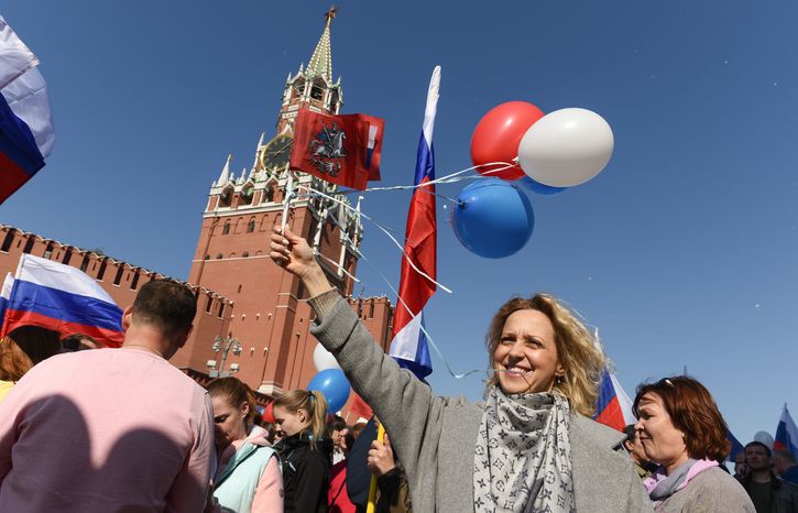 Первомайская демонстрация на Красной площади