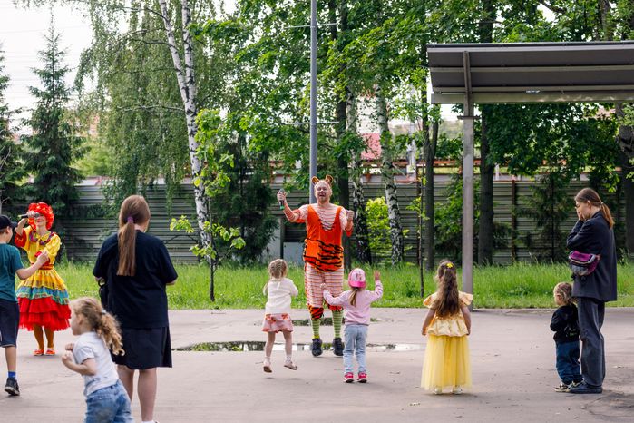 Праздник в честь Дня защиты детей в парке им. Л.Н. Толстого в Химках