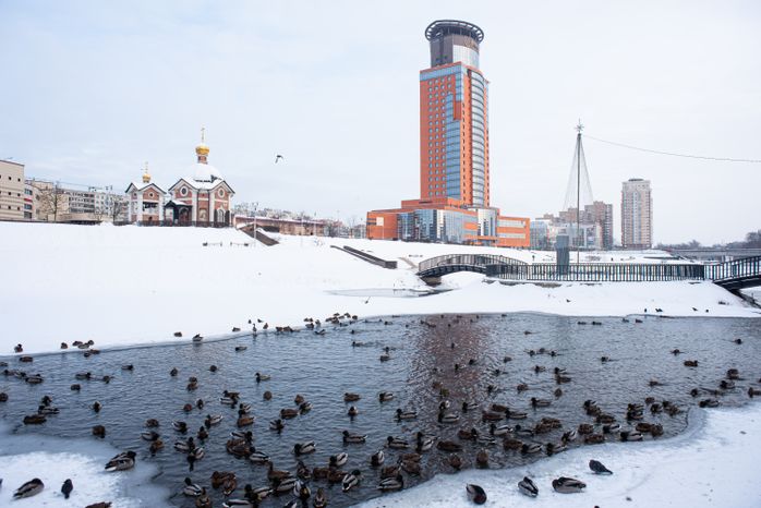 Зимние виды города Щелково