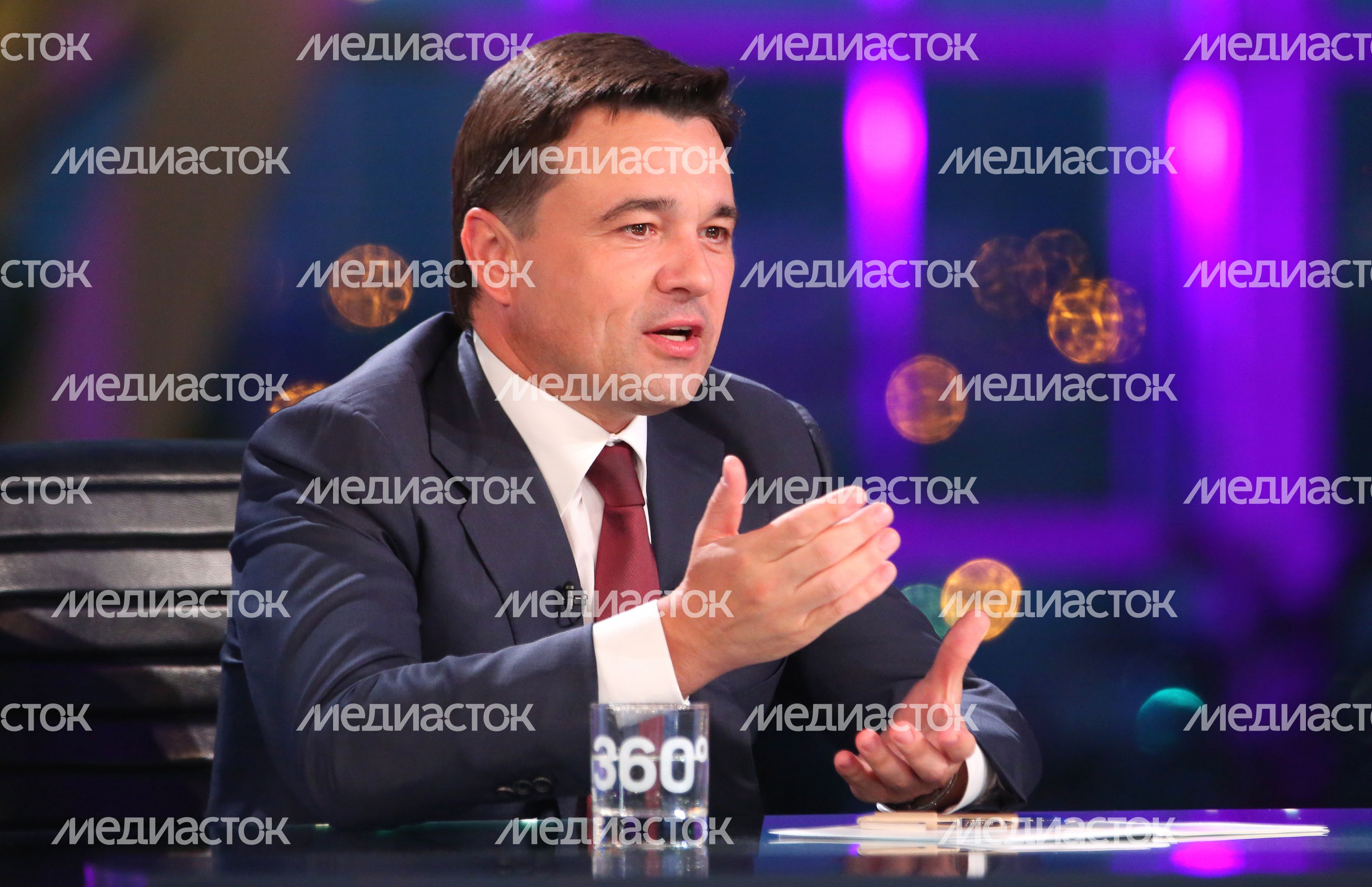 А. Воробьев в прямом эфире телеканала «360° Подмосковье»