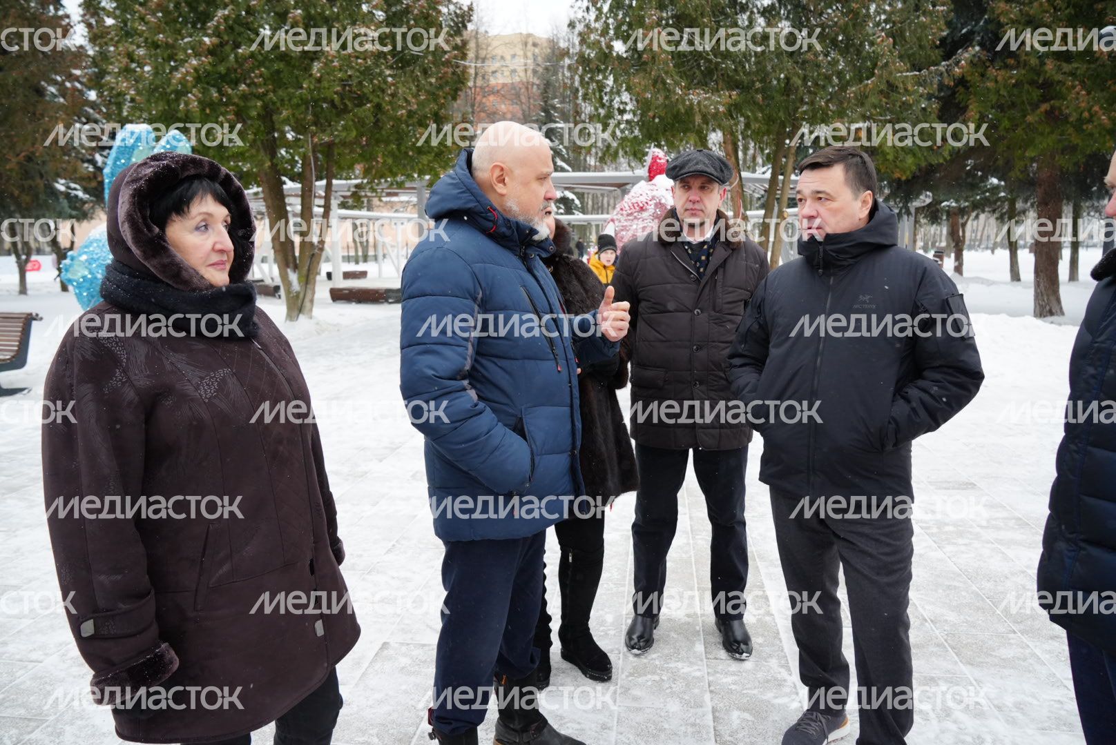 Проверка Губернатором Центрального парка культуры и отдыха в Пушкино