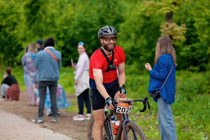 Первый велозаезд серии Gran Fondo Gravel Race в парке Малевича Одинцовского округа