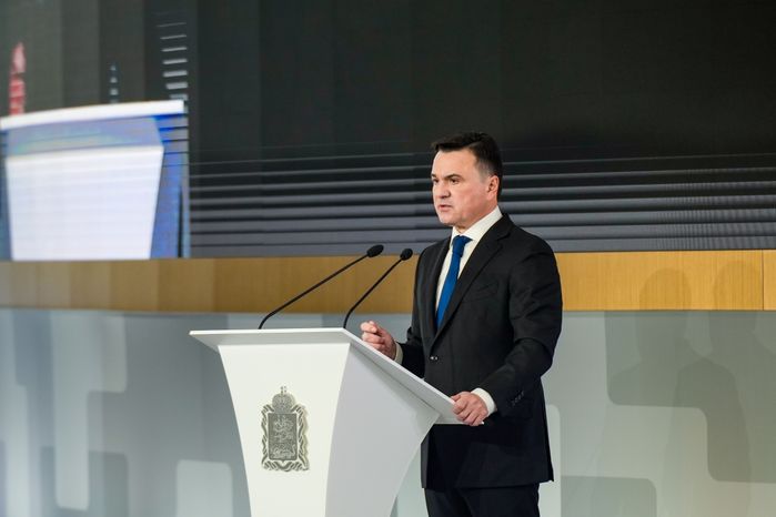 Андрей Воробьев выступил с ежегодным обращением к жителям Московской области