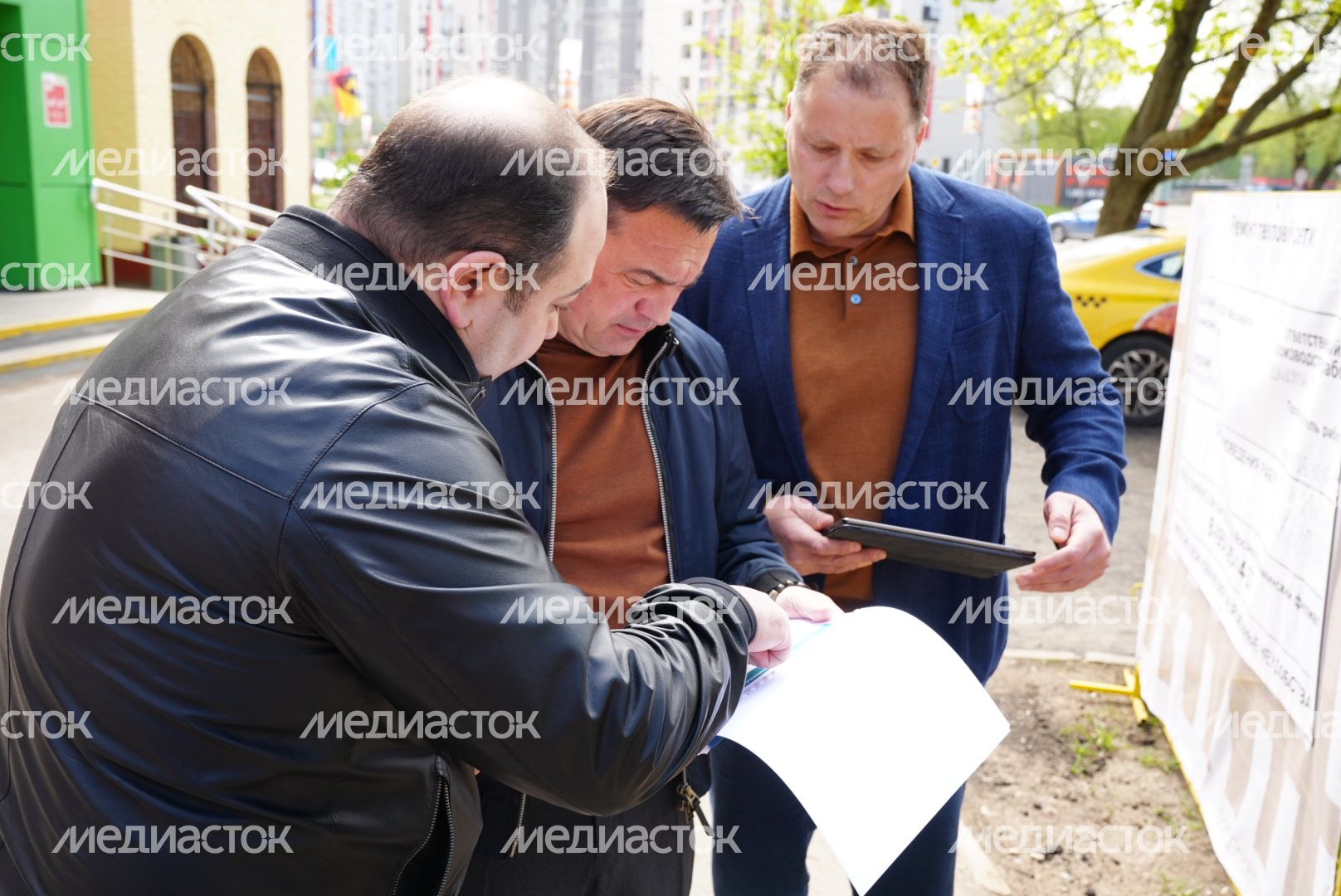 Проверка губернатором ремонта теплосетей в Химках