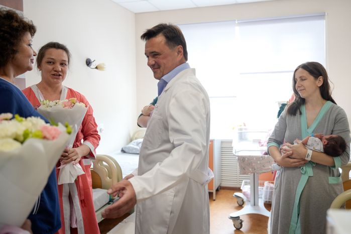Андрей Воробьев дал старт строительству нового корпуса Видновского перинатального центра