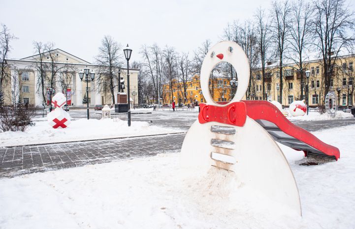 Зимние виды города Щелково