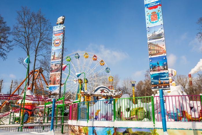Мытищи. Парк Мира. Зима