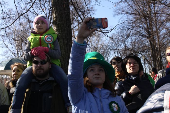 Парад в честь Дня святого Патрика в парке «Сокольники» в Москве