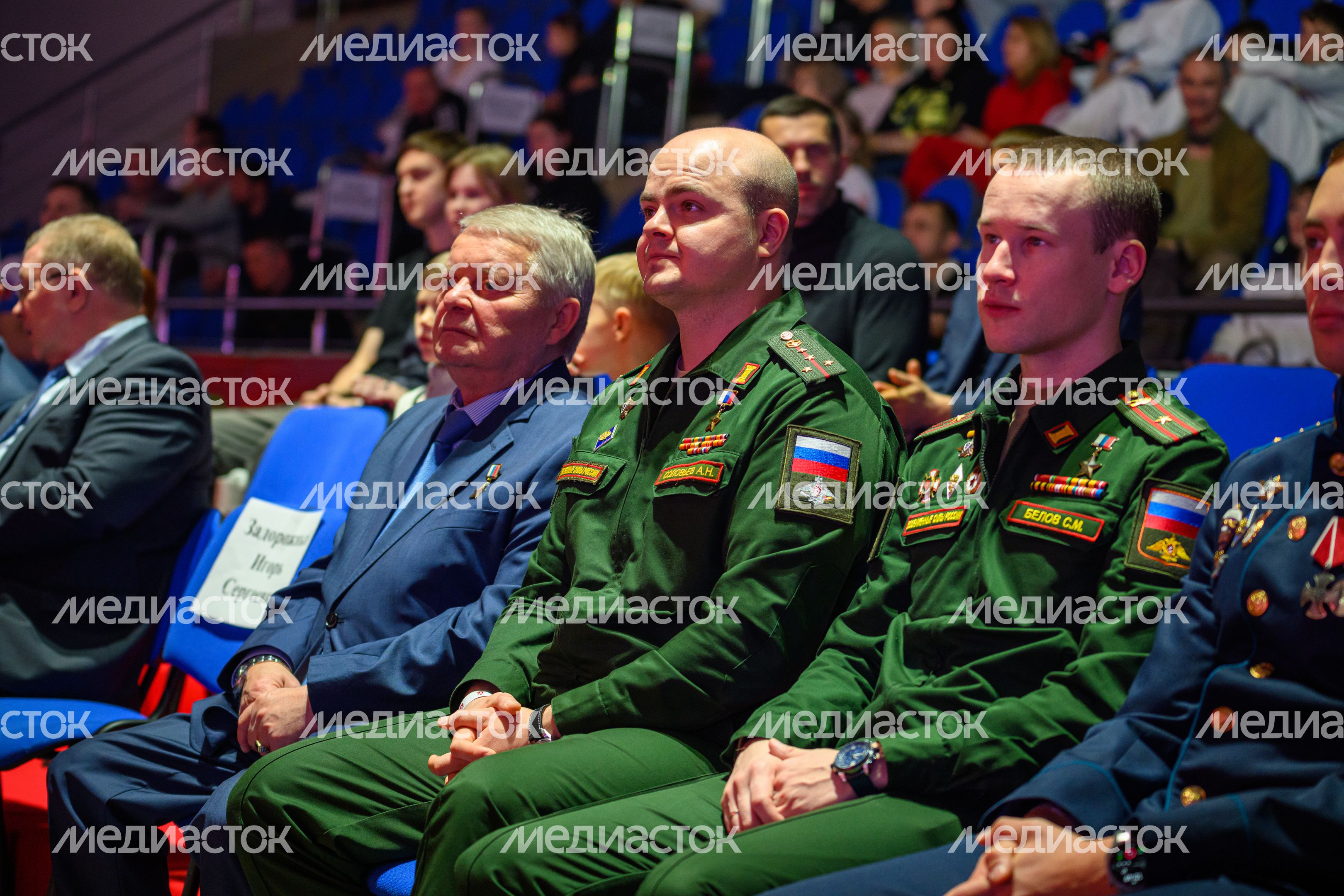 Герои России Андрей Соловьев и Степан Белов стали гостями Всероссийских соревнований по единоборствам «Герои Отечества» Герои России Андрей Соловьев и Степан Белов стали гостями Всероссийских соревнований по единоборствам «Герои Отечества»