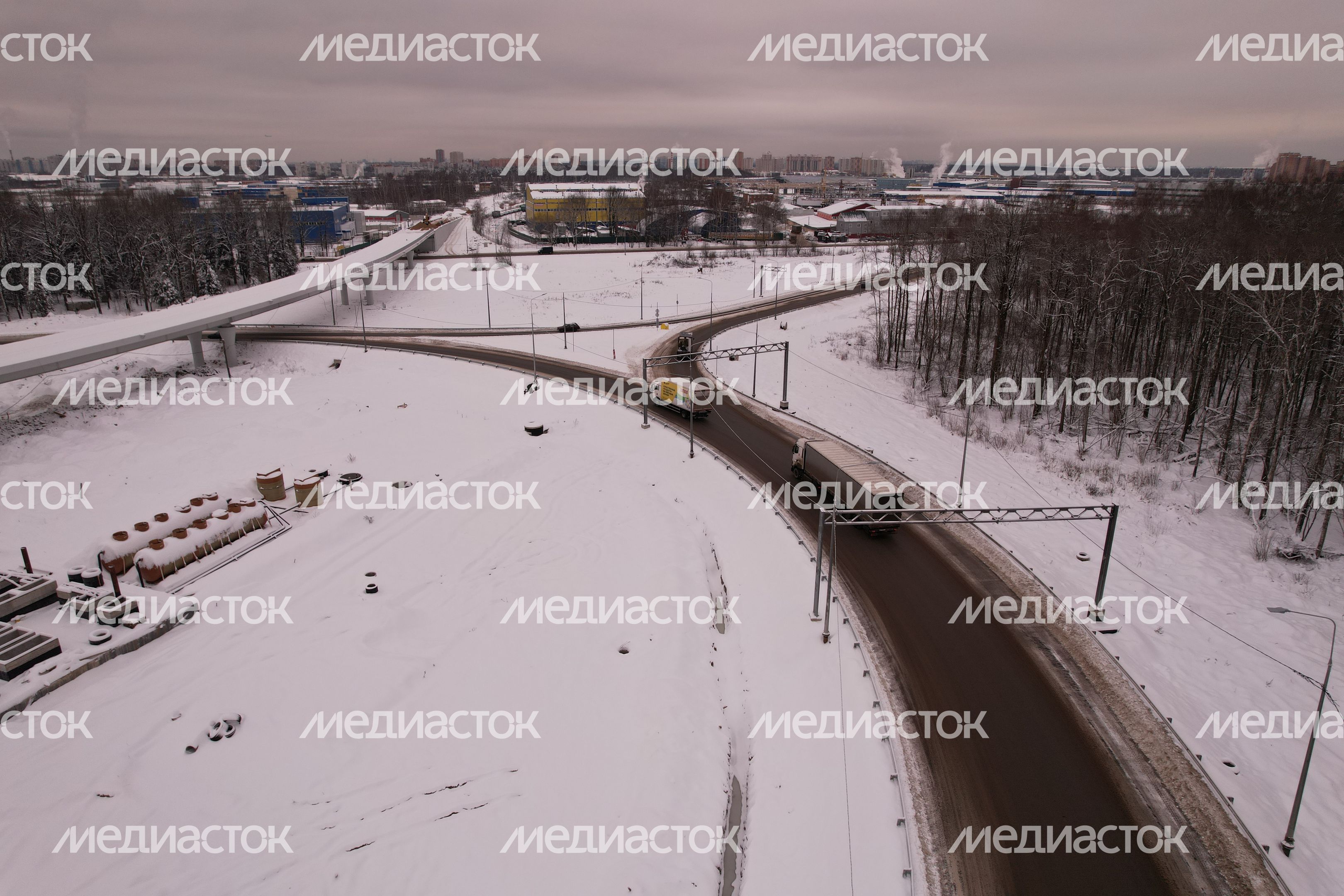 Третий этап Северного обхода Лобни завершили с опережением на год Третий этап Северного обхода Лобни завершили с опережением на год