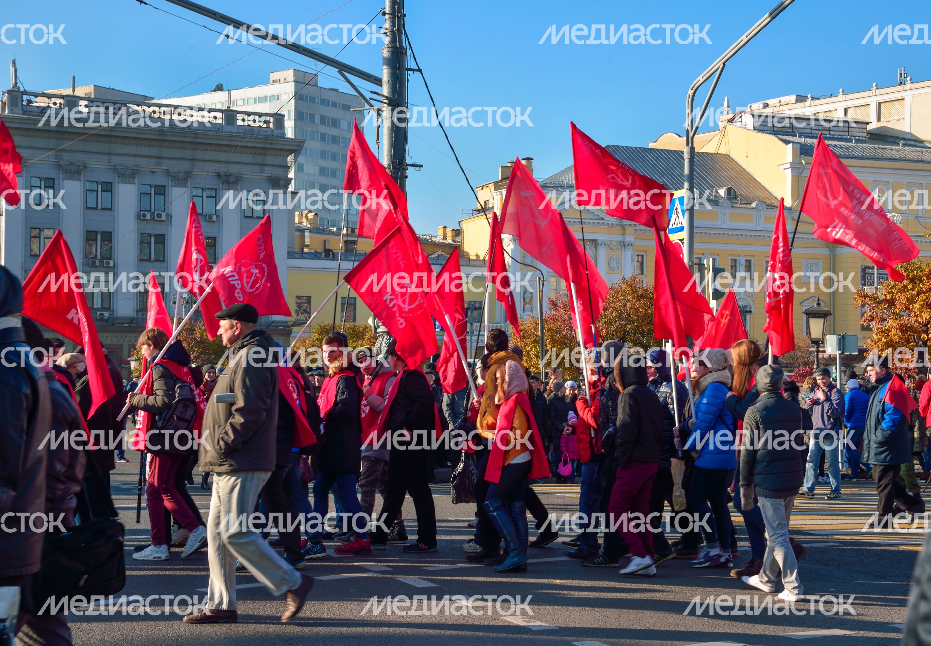 Митинг коммунистов в Москве