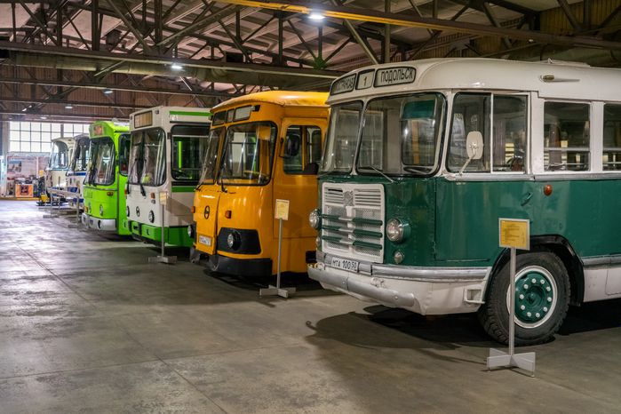 Путешествие в СССР: советские автобусы в Музее истории автомобильного транспорта Мострансавто в Чехове